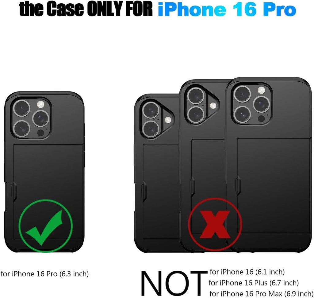 Card Slot Phone Case for 16 Pro