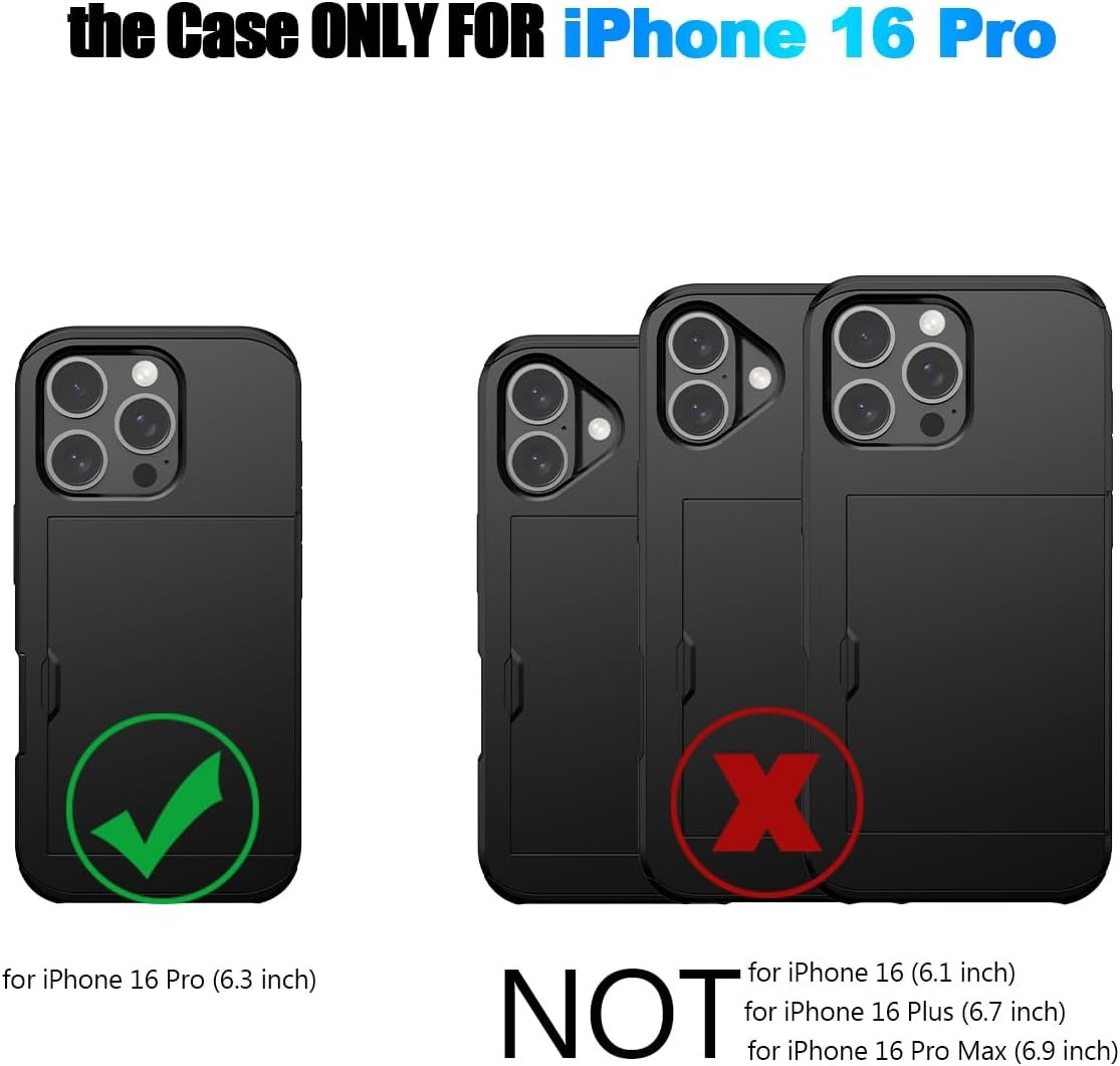 Card Slot Phone Case for 16 Pro