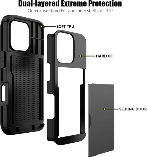 Card Slot Phone Case for 16 Pro