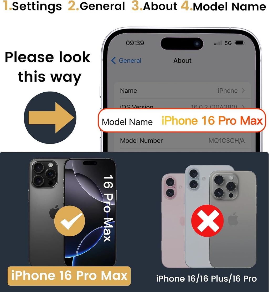 Wallet Phone Case for 16 Pro Max